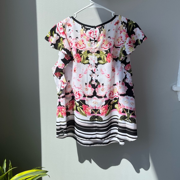 Elle Floral Blouse Top - Picture 3 of 3